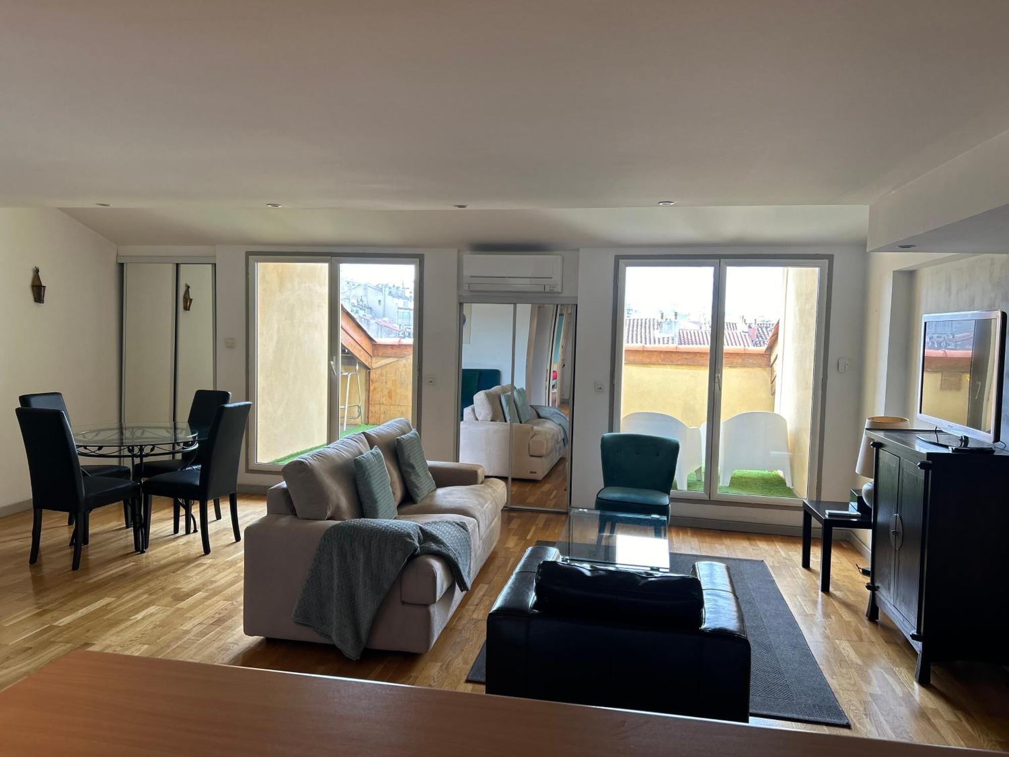 마르세유 Loft Moderne Vue Vieux Port Terrasse Rooftop 아파트 외부 사진